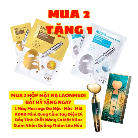 [MUA 2 TẶNG 1] Hộp Mặt nạ Vàng Chống Lão Hóa (LAONMEDI MESO LIFTING CARE ESSENCE) 30ml (10 miếng )