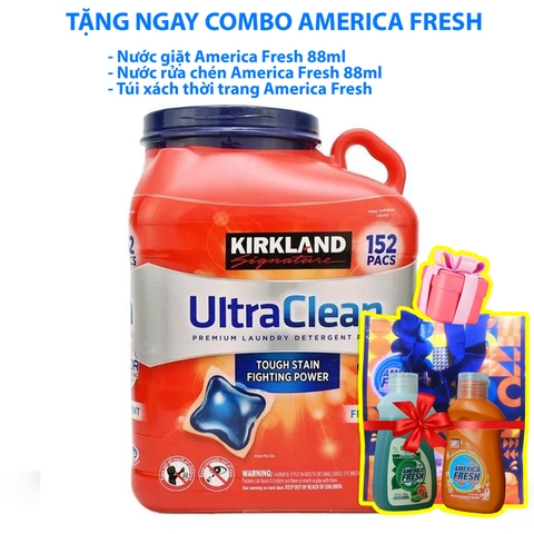 Viên giặt Kirkland Signature Premium - 152 viên