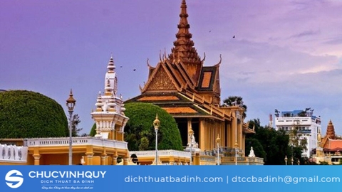 Những tài liệu tiếng Campuchia Chúc Vinh Quý nhận dịch thuật