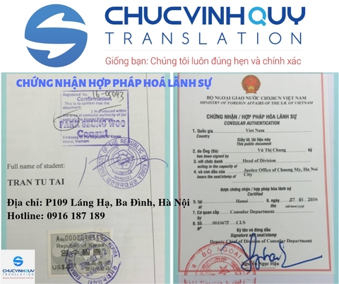 Hợp pháp hoá lãnh sự, dịch vụ uy tín và giá rẻ