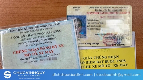 Quy trình công chứng giấy tờ xe máy theo quy định của nhà nước