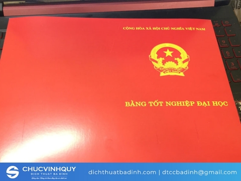 Dịch bằng tốt nghiệp đại học sang tiếng Anh trong ngày tại Hà Nội