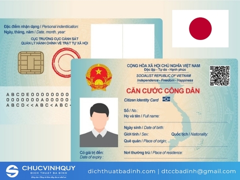 Địa chỉ dịch chứng minh thư sang tiếng Nhật chuẩn xác tại Hà Nội