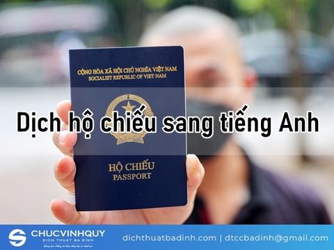 Dịch hộ chiếu sang tiếng Anh chuẩn xác, uy tín toàn quốc