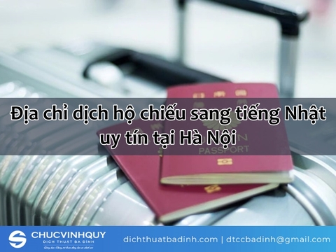 Dịch vụ dịch hộ chiếu sang tiếng Nhật uy tín, nhanh, chuẩn