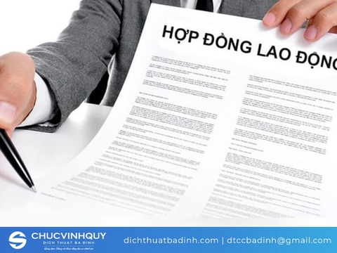 Dịch vụ dịch thuật bản dịch hợp đồng lao động sang tiếng Việt