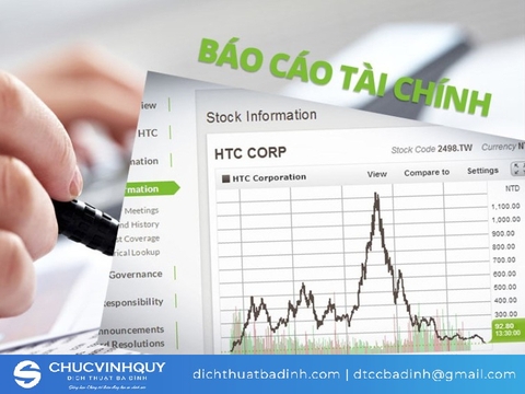 Dịch vụ dịch thuật báo cáo tài chính chuyên nghiệp, chuẩn xác