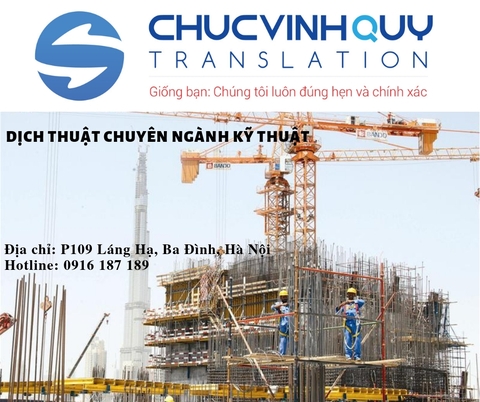 Dịch Thuật Tiếng Trung Chuyên Ngành Kỹ Thuật