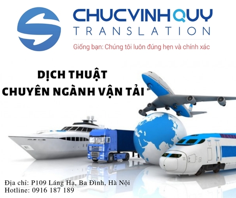 Dịch Thuật Chuyên Ngành Vận Tải