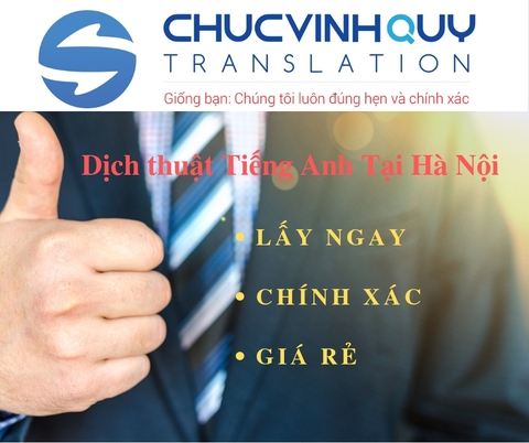 ĐỊA CHỈ CÔNG TY DỊCH THUẬT CÔNG CHỨNG TIẾNG ANH TẠI HÀ NỘI