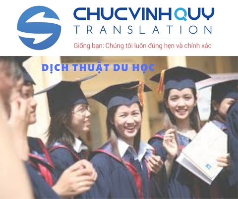 Dịch Thuật Hồ Sơ Đi Du Học