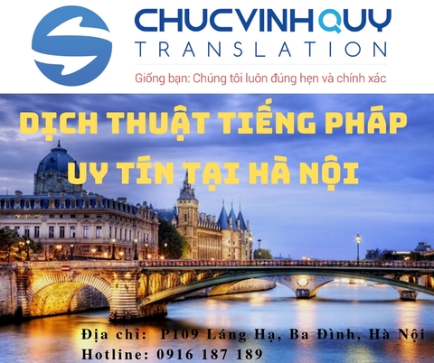 Dịch Thuật Công Chứng Tiếng Pháp Uy Tín Chất Lượng