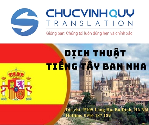 Dịch Thuật Công Chứng Tiếng Tây Ban Nha Uy Tín Giá Rẻ