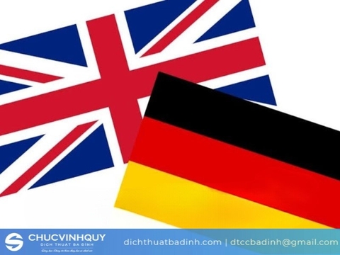 Dịch vụ dịch Tiếng Anh sang Tiếng Đức chuyên nghiệp