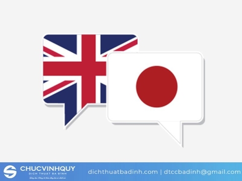 Dịch thuật Ba Đình - Dịch tiếng Anh sang tiếng Nhật uy tín