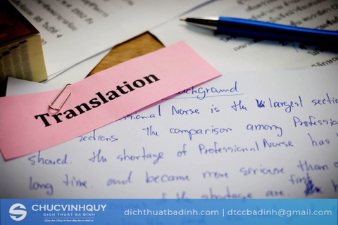 Chúc Vinh Quý - Văn phòng cung cấp dịch vụ dịch văn bản tiếng Anh chuyên ngành hàng đầu ở Hà Nội