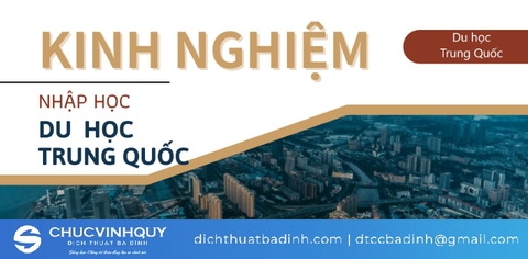 Kinh nghiệm du học tại Trung Quốc chia sẻ từ cựu sinh viên