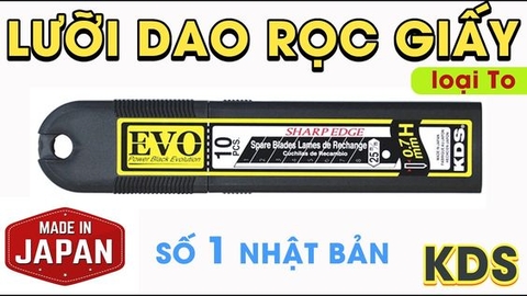 Kích thước lưỡi dao rọc giấy có bao nhiêu loại?