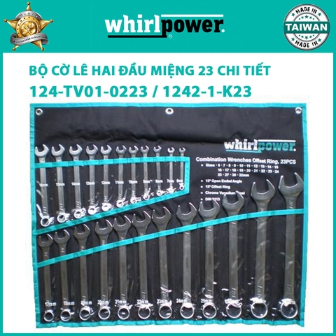 Bộ Cờ Lê Vòng Miệng 23 Chi Tiết Whirlpower 124-TV01-0223 / 1242-1-K23