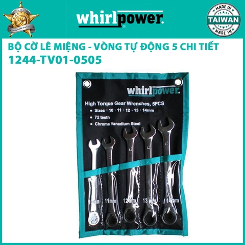 Bộ Cờ Lê Vòng-Miệng Tự Động 5 chi tiết Whirlpower 1244-TV01-0505