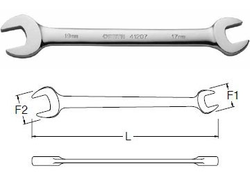 Cờ lê 2 đầu miệng 19x21mm  Sata  41-208