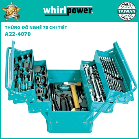 Thùng đồ nghề 70 chi tiết Whirlpower A22-4070