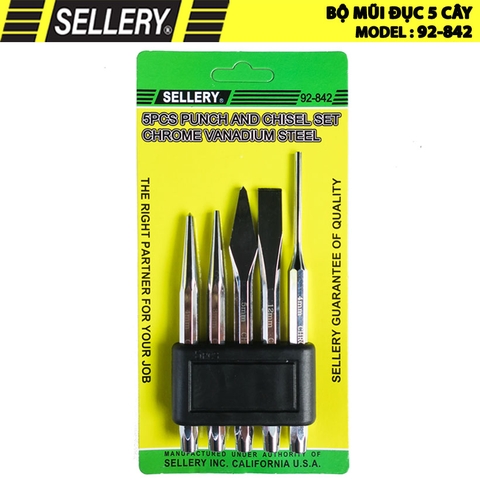 Bộ Mũi Đục 5 Cây Sellery 92-842