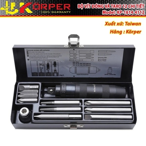 Bộ Vít Đóng Và Taro Korper KP-1614-4112