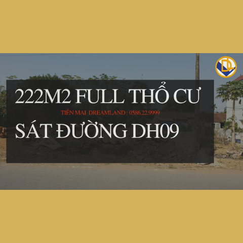 222m2 FULL THỔ CƯ giá CỰC MỀM tại HÒA THẠCH, QUỐC OAI sát DH09 | ĐẤT NỀN HÒA LẠC | TIẾN MAI DREALAND