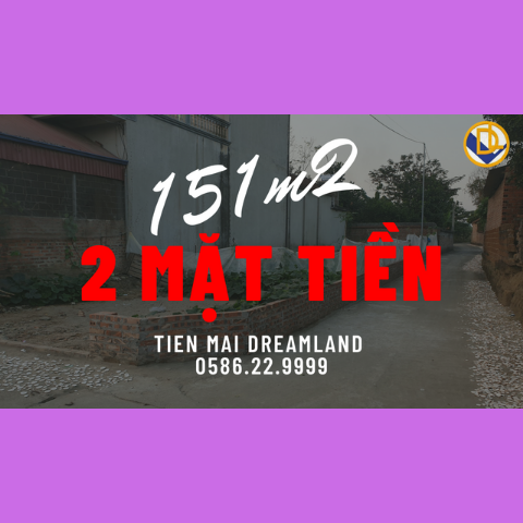 151m2 Lô Góc 2 mặt tiền tại TÂN XÃ, THẠCH THẤT, HÀ NỘI | ĐẤT NỀN HÒA LẠC | TIẾN MAI DREALAND