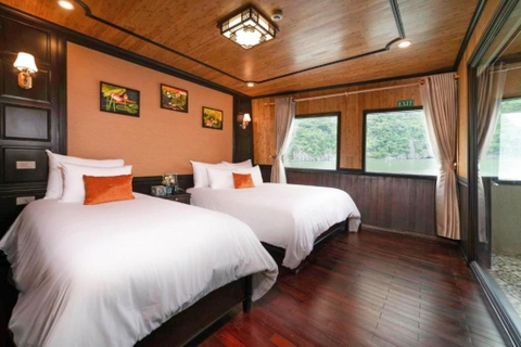 Arcady Boutique Cruise: 2 days-1 night/ 3 days-2 nights (Hanoi- Halong Bay- Tuan Chau)-3,200,000 VND.