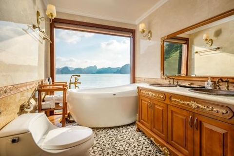 Emperor Hạ Long Cruise: 2 days-1 night/ 3 days-2 nights (Hanoi- Halong Bay/ Lan Ha Bay- Tuan Chau)-3,500,000 VND