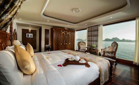 Emperor Hạ Long Cruise: 2 days-1 night/ 3 days-2 nights (Hanoi- Halong Bay/ Lan Ha Bay- Tuan Chau)-3,500,000 VND