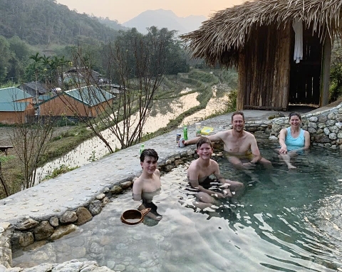 Day trip easy rider loop Hoang Su Phi- Enjoy hot spring bath and Shan Tuyet Tea