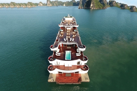 Ambassador 1 Cruise: 2 days- 1 night/ 3 days- 2 nights (Hanoi- Halong Bay- Tuan Chau)-4,150,000 VND.