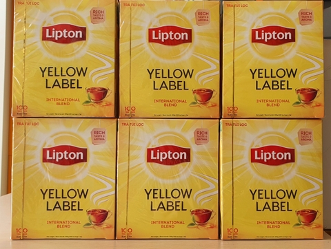 Trà  túi lọc Lipton Nhãn Vàng Hộp 100 gói ( tạm hết hàng)