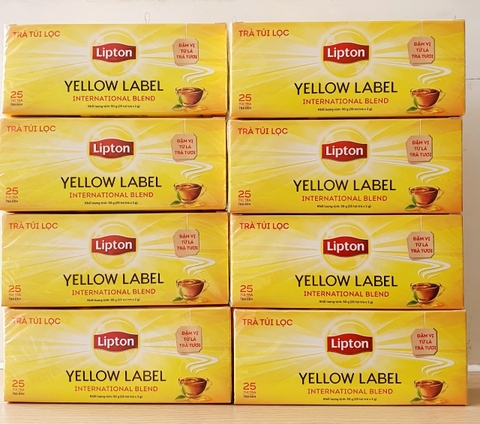 Trà túi lọc Lipton nhãn vàng hộp 25 gói ( tạm hết)