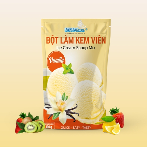 Bột làm kem viên Vani