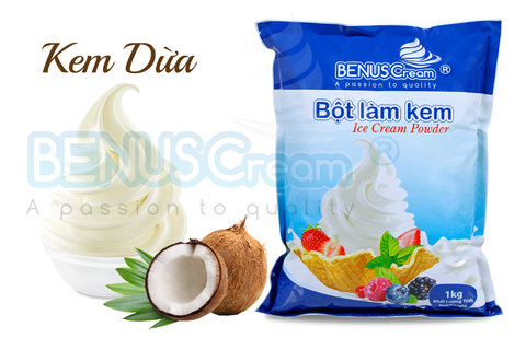 Bột Làm Kem Sữa Dừa