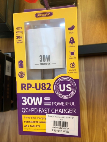 Củ sạc Remax QC 30W RP U82