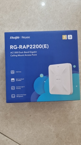 Bộ phát Wifi ốp trần hoặc gắn tường RUIJIE REYEE RG-RAP2200(E)
