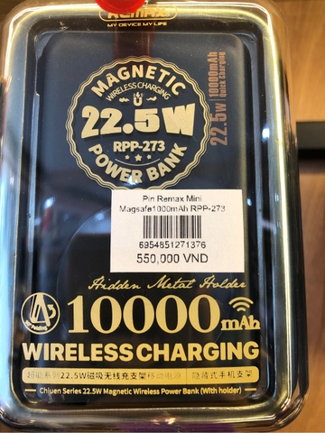 Pin Remax Mini Magsafe 10000mAh RPP-273