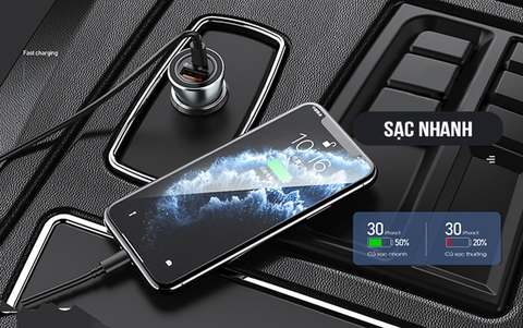 Tẩu sạc Remax PD+QC 30w PCC110