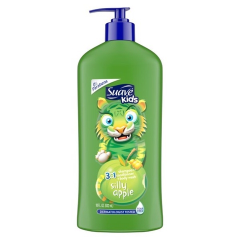 Dầu Tắm Gội Xả Suave Kids 2 in 1 Silly Apple 532ml