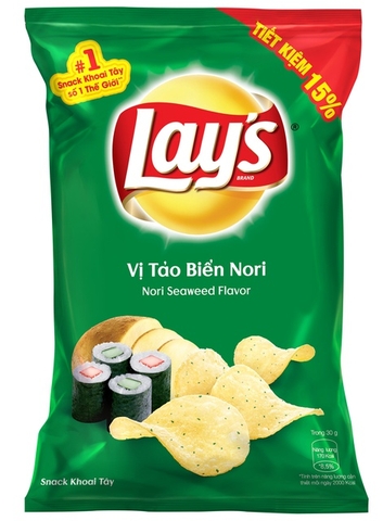 Bim Bim Lays vị tảo biển Nori 60g