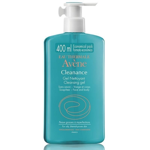 Sữa rửa mặt Avene Cleanance Gel 400ml Pháp da dầu, da hỗn hợp