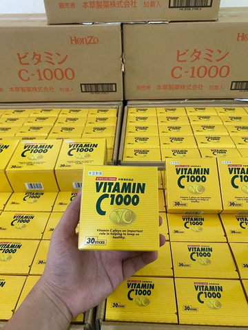 Hộp 30 thanh Vitamin C 1000 Honzo dạng Bột Nhật Bản