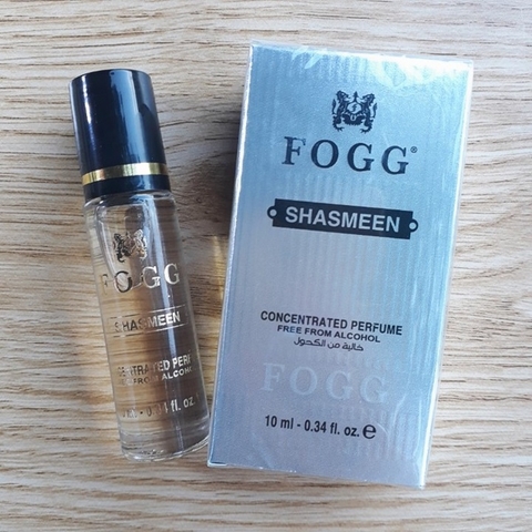 Nước hoa Fogg cô đặc, dạng lăn 10ml  SHASMEEN - Bạc