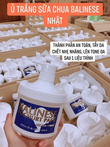 Ủ trắng sữa chua Balinese Yogurt Pack 500gr Nhật