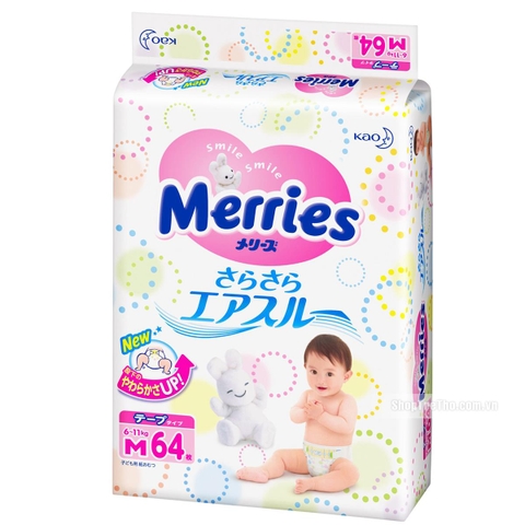 Bỉm dán Merries  M64